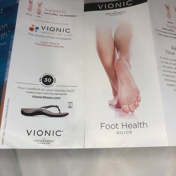 Vionic Amber Snake Skin Slingback adjustable Sandals Size 7 - Picture 9 of 10